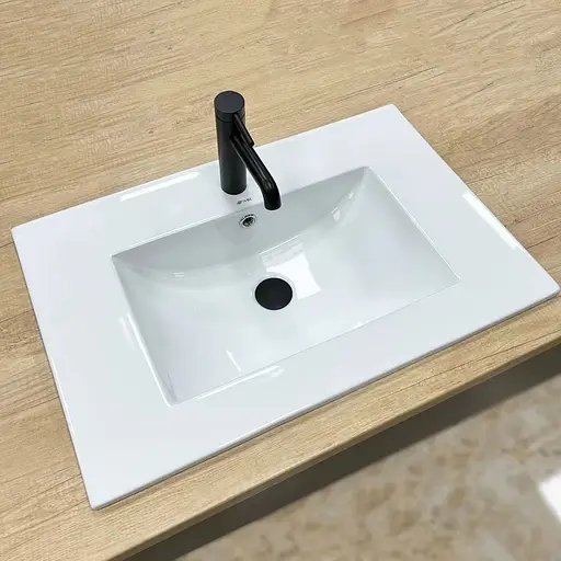 Умивальник VBI Ferrara 70 white врізний VBI-018013, Білий - фото 1