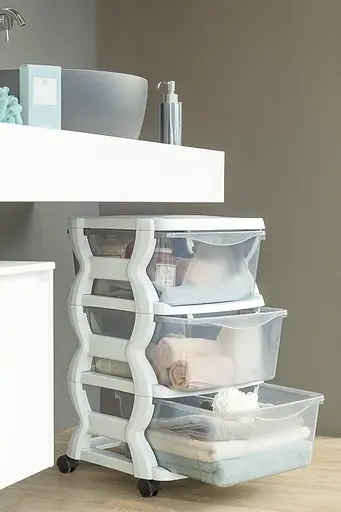 Модульний комод Insieme 3C, 36x40x62h 3 висувні ящики, білий - фото 4