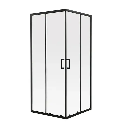 Душевая кабина без поддона Mixxus Premium Diverse SC02-90x90x195-TR Black прозрачное стекло 5 мм MI6862, Черный матовый, Универсальная, прозрачная - фото 1