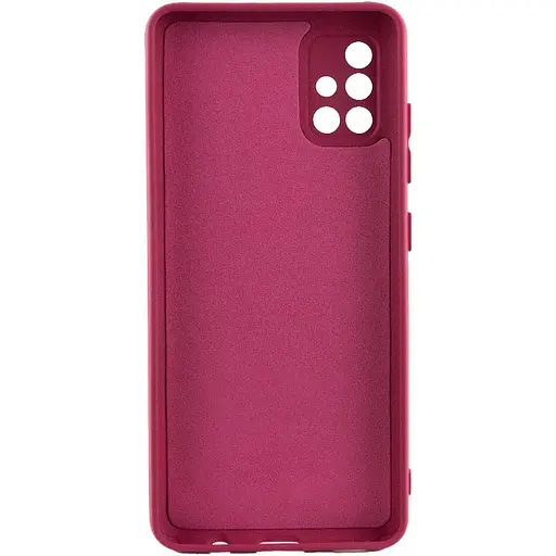 Чохол TPU Getman Liquid Silk Full Camera для Samsung Galaxy A51 Бордовий / Marsala - фото 2