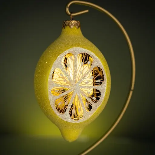 Ялинкова прикраса Різдвяні історії Лимон скло (4820001046298) - фото 2