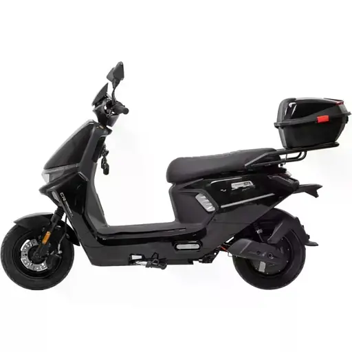 Электроскутер Двухместный Crosser CR15 (2500W, 72V/24Ah) Черный +Кофр-багажник - фото 2