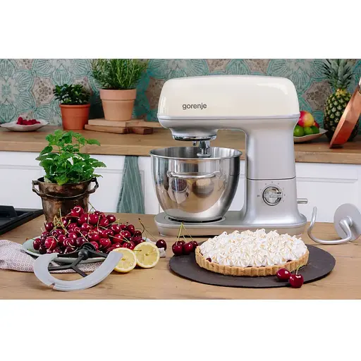 Кухонная машина Gorenje 1000Вт серебристо-бежевый - фото 5