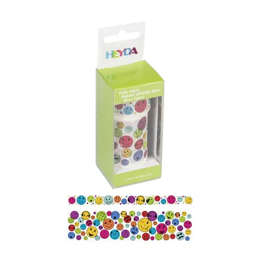 Набір паперових скотчів «Смайлики» 15х45мм 5 м 2ш