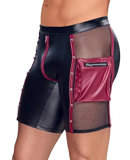 Чоловічі шорти Nek M (чорний з червоним) - фото 4