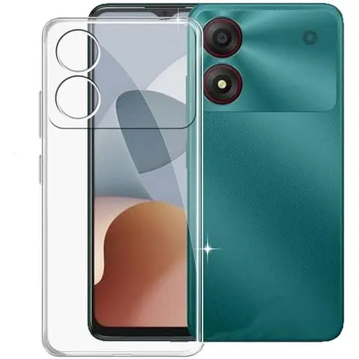 TPU чехол Epik Transparent 1.5 mm Full Camera для ZTE Blade A34 4G Бесцветный прозрачный