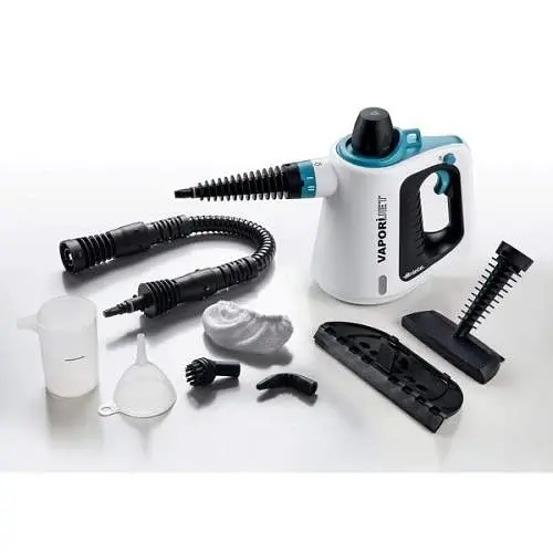 Пароочисник Ariete 4137, White, 900W, ємність для води 0,25л, максимальний тиск пари 3,5бар, насадка з дрібноворсистою тканиною, насадка-щітка, кутова насадка 90°