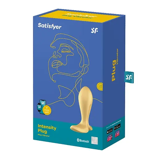 Анальна пробка з вібрацією Satisfyer Intensity Plug 11.3 см (золотий) - фото 7