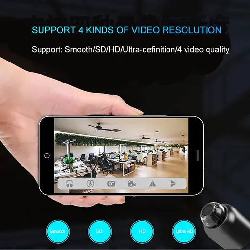 Мініатюрна камера wifi бездротова Boblov R-20, 1 Мп, HD 720P,, розмір 40x33x33 мм, без акумулятора - фото 5