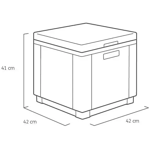 Стіл-скриня з термоізоляцією Allibert Ice Cube графіт - фото 10