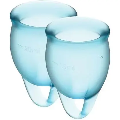 Набір менструальних чаш Satisfyer Feel Confident (light blue)