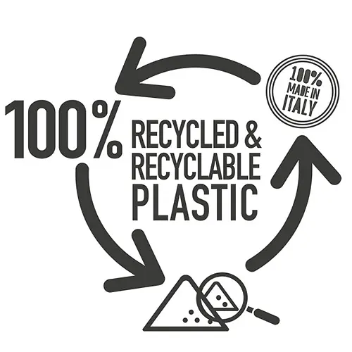 Вазон пластиковий Ethica, круглий, з автополивом, 25 см, 7,5 л (68101) - фото 4