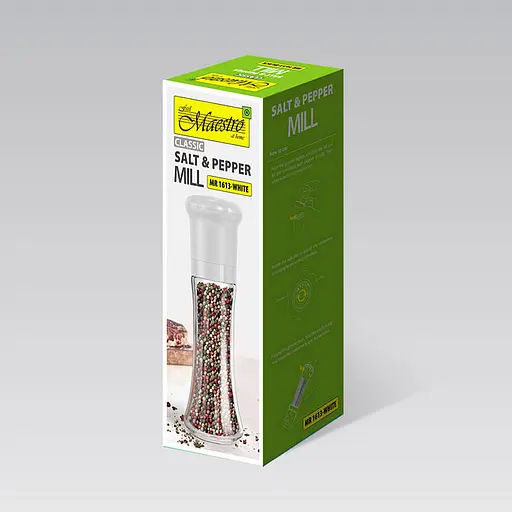 Измельчитель Maestro MR-1613 для соли и перца 20 см Белый - фото 3