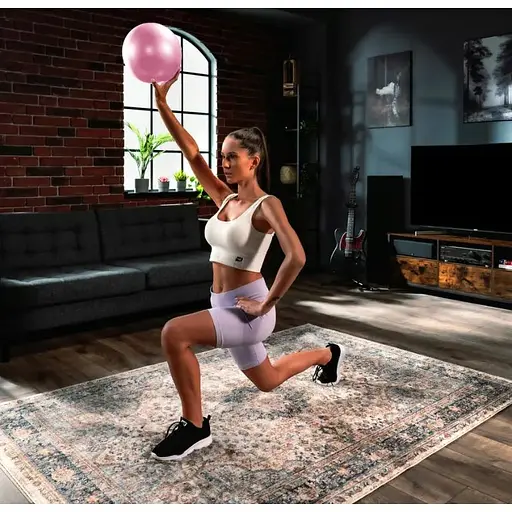 Фитбол Hop-Sport 25см розовый - фото 4