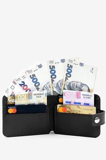 Кожаный портмоне Mini 2.2 черный - фото 5