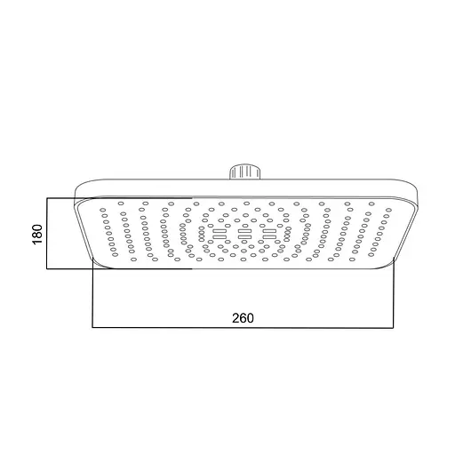 Верхний душ Qtap Hlavova 260x180 мм прямоугольный QTHLA107CRM45785 Chrome/White, Белый - фото 2
