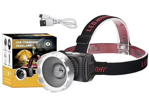 Налобный аккумуляторный фонарь SQ-820 - фото 3