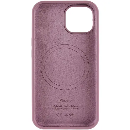 Чехол Silicone Case Full Protective AA with MagSafe для Apple iPhone 14 Plus 6.7 Лиловый/Lilac Pride - фото 3