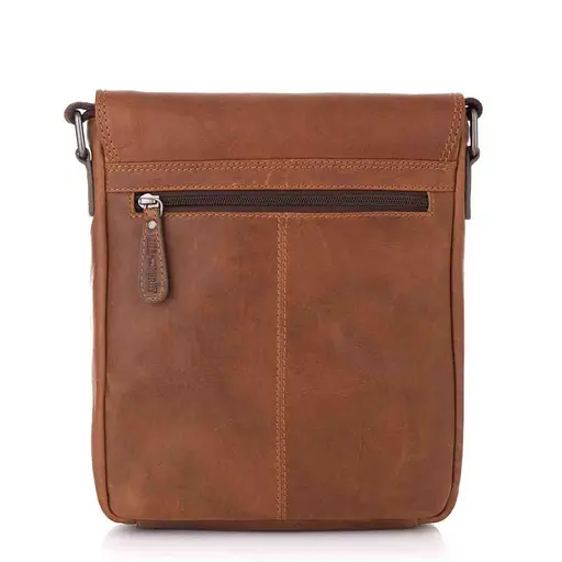 Кожаная мужская сумка через плечо Hill&Burry 22х26.5х7 см sum0025920 - фото 2