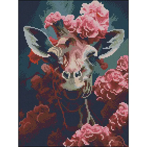 Алмазная мозаика Strateg ПРЕМИУМ Жирафа без подрамника размером 30х40 см (ZAV3040-5) - фото 1