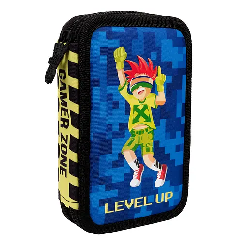 Шкільний пенал твердий 1Вересня HP-01 твердий подвійний Gamer Zone - фото 1