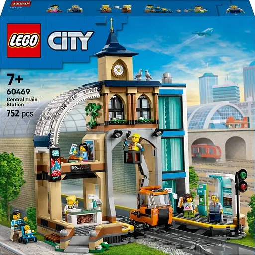 Конструктор LEGO City Центральный железнодорожный вокзал 752 детали (60469) - фото 1