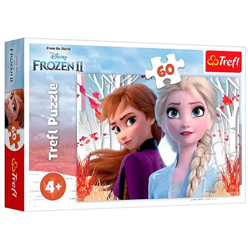 Пазл Trefl Зачарований світ Анни та Ельзи Крижане серце 2 60 ел. (17333) - фото 1
