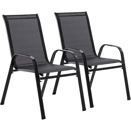 Комплект садових стільців Chomik Garden Line Cortina чорний