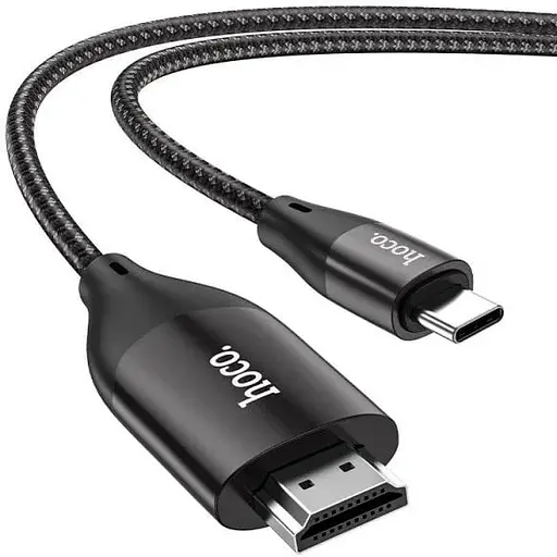 Адаптер Hoco UA16 Type-C к HDMI TV HD on-screen cable Metal серый - фото 1