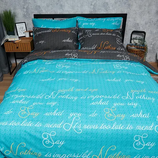 Комплект постельного белья Moon&Star Бязь Gold Люкс Poetic Night King Size 220x240 наволочки 2х70х70 - фото 8