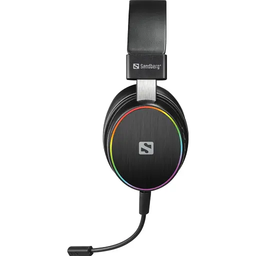 Игровая гарнитура Sandberg HeroBlaster Bluetooth Led Headset Black - фото 2