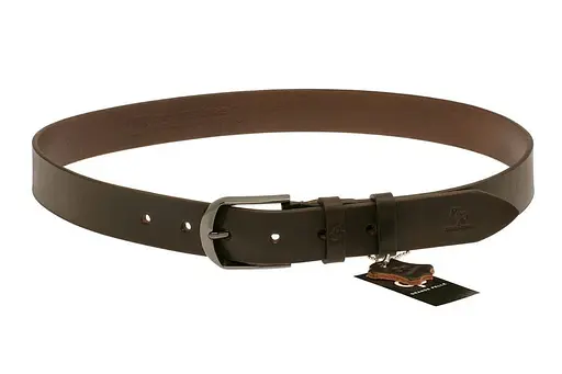 Ремінь шкіряний Grande Pelle шоколад 120х3.5 см acs0032056 - фото 2