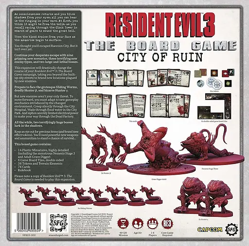 Настольная игра Steamforged Games Resident Evil 3: The Board Game – City of Ruin (stdgm020) - фото 2
