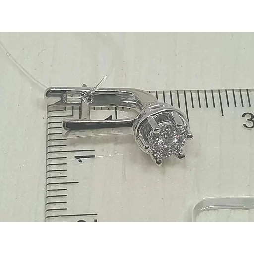 Серебряные серьги Qvaliz с фианитами. 90200514 - фото 5