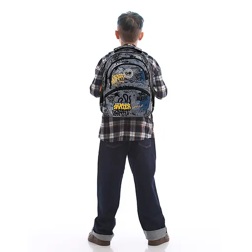 Рюкзак GoPack Education 175M-5 Free Style Сіро-чорний (GO26-175M-5) - фото 17