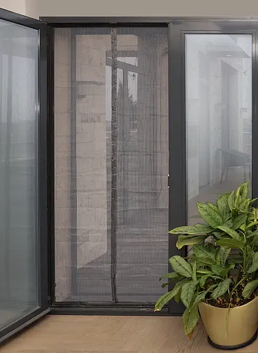 Москитная сетка для дверей Fabrika King Kong на магнитах, серая, 100 х 220 см - фото 2