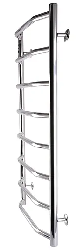 Водяна рушникосушка Unio LT W 900-500-8 Драбинка Трапеція, Хром - фото 2