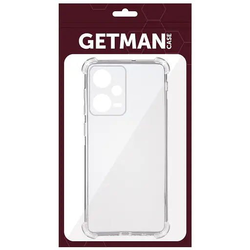 TPU чохол Getman Ease logo посилені кути Full Camera для Xiaomi Redmi Note 12 Pro+ 5G Безбарвний прозорий - фото 3