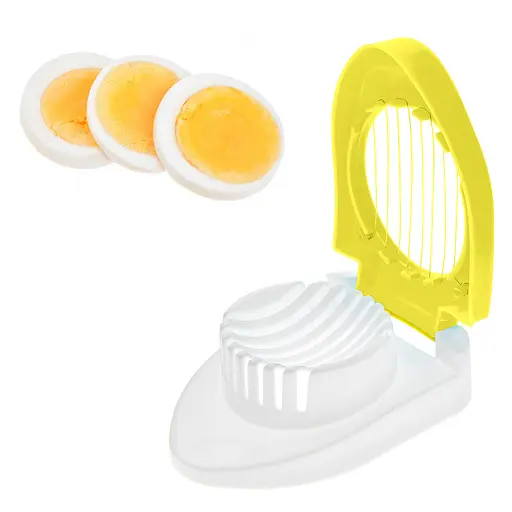 Яйцерезка овощерезка для нарезки слайсами, соломкой и кубиками яиц овощей грибов MagicKitchen, Kitchen Master Желтый 85069 - фото 3