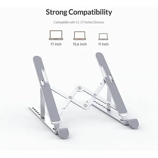 Подставка для ноутбука Orico 11-17", 7 position (15°-45°) metal (HS081676) - фото 5