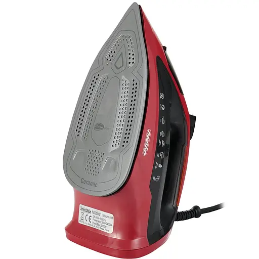 Утюг Mesko MS 5031 red 3000Вт/ 400 мл/ керамика/ ''Капля-стоп''/автовыключение/ красный - фото 4