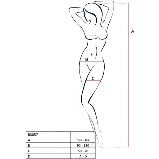 Бодістокінг Passion BS057 White - фото 4