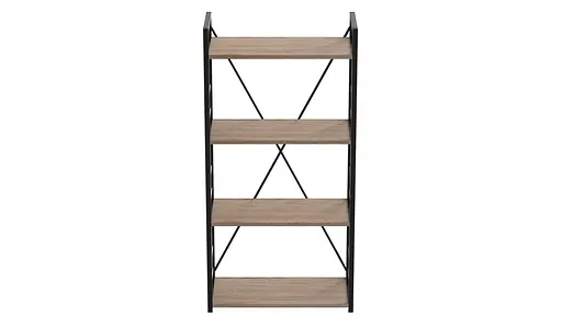 Этажерка 4/60 Серии Коннект 120x60x28 черный ДСП Дуб Сан-Марино 16мм FRD-104237 - фото 4