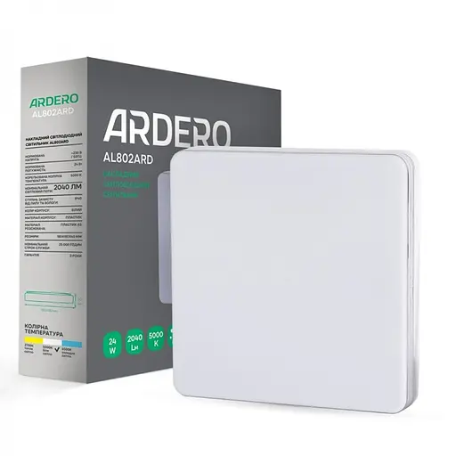 Светильник светодиодный Ardero AL802ARD накладной 24W 5000K (80167) - фото 2