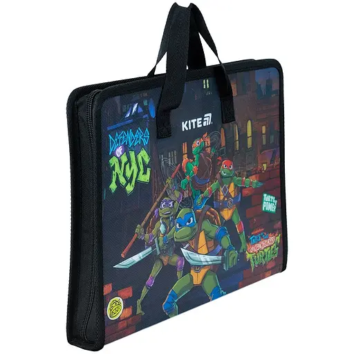 Папка-портфель Kite Ninja Turtles на молнии A4 (NT25-202) - фото 3