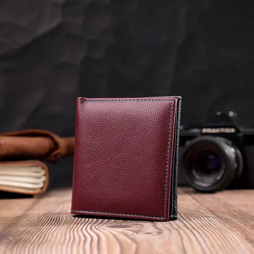 Кожаный женский кошелек ST Leather 10х9.5х1.5 см acs0028419 - фото 7