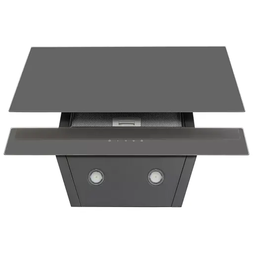 Вытяжка декоративная наклонная Perfelli DNS 6452 D 850 GR LED - фото 6