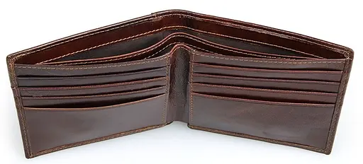 Мужской кожаный кошелек Vintage 11.5x9.5 см acs0015359 - фото 6