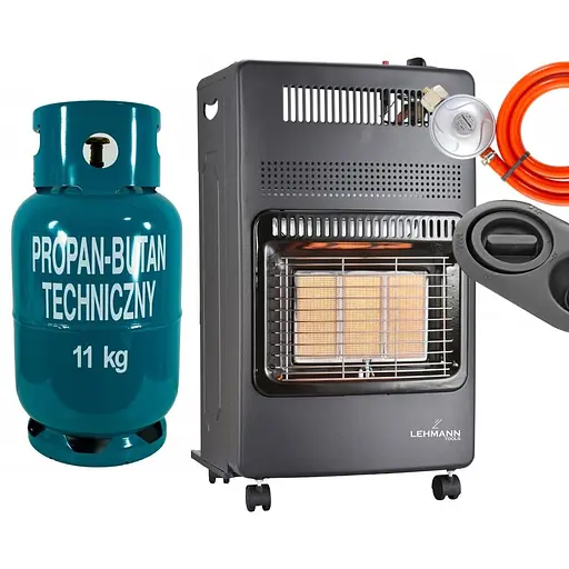 Газовий обігрівач Lehmann Leon 4200 Вт + балон газовий 11 кг 27 л - фото 2
