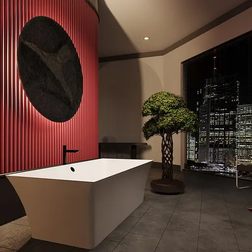 Ванна отдельностоящая глянцевая Amdcon Sparta 173x73 из литого камня SPARTA_173_HL Белый - фото 3